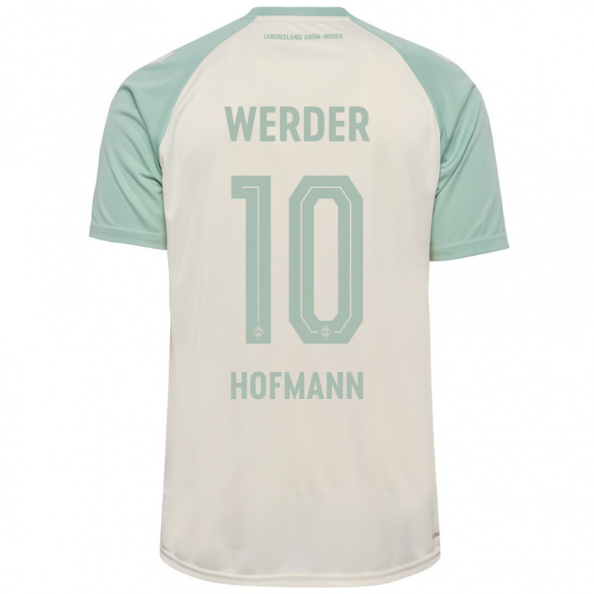 Mujer Camiseta Justin Hofmann #10 Blanquecino Verde Claro 2ª Equipación 2024/25 La Camisa México