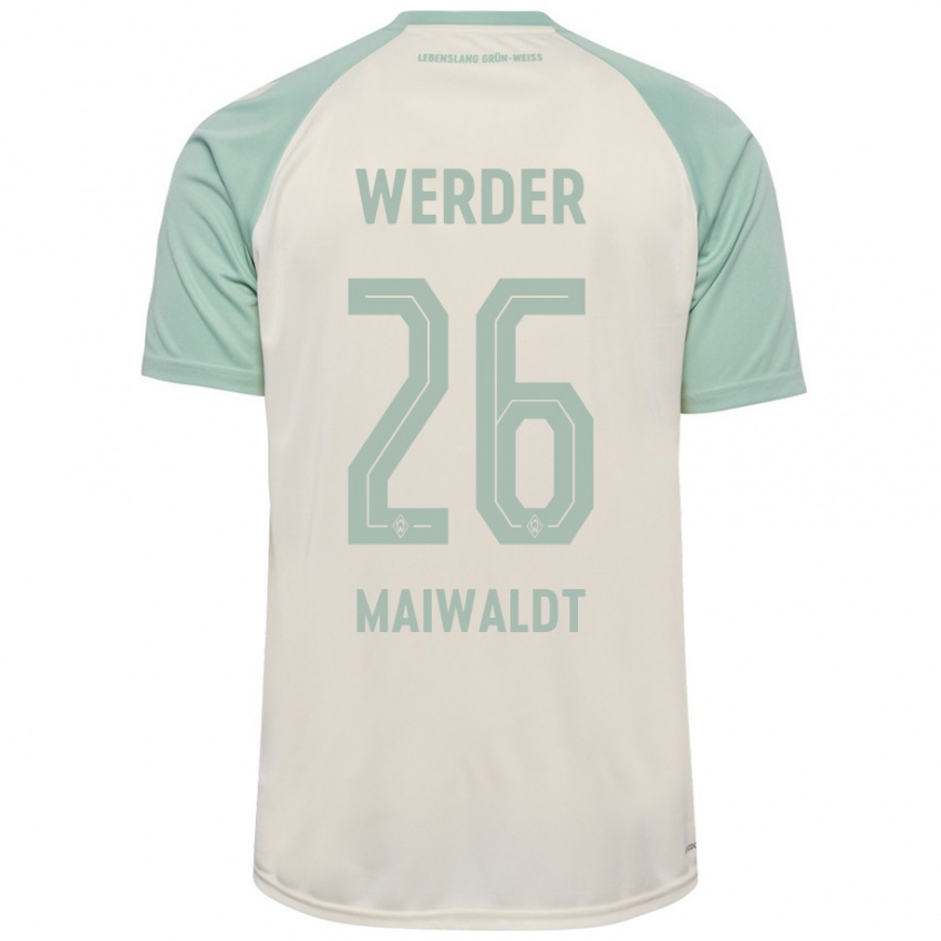 Mujer Camiseta Julius Maiwaldt #26 Blanquecino Verde Claro 2ª Equipación 2024/25 La Camisa México