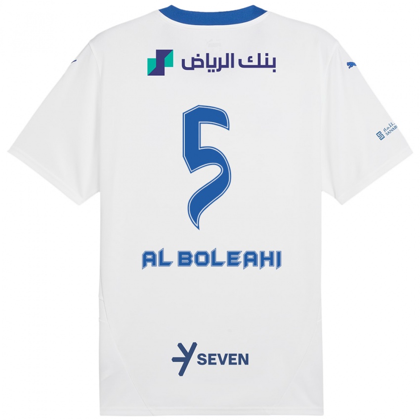 Mujer Camiseta Ali Al-Boleahi #5 Blanco Azul 2ª Equipación 2024/25 La Camisa México