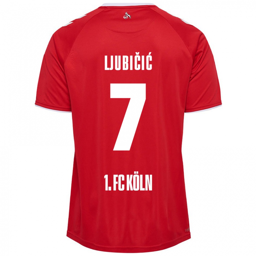 Mujer Camiseta Dejan Ljubicic #7 Rojo Blanco 2ª Equipación 2024/25 La Camisa México