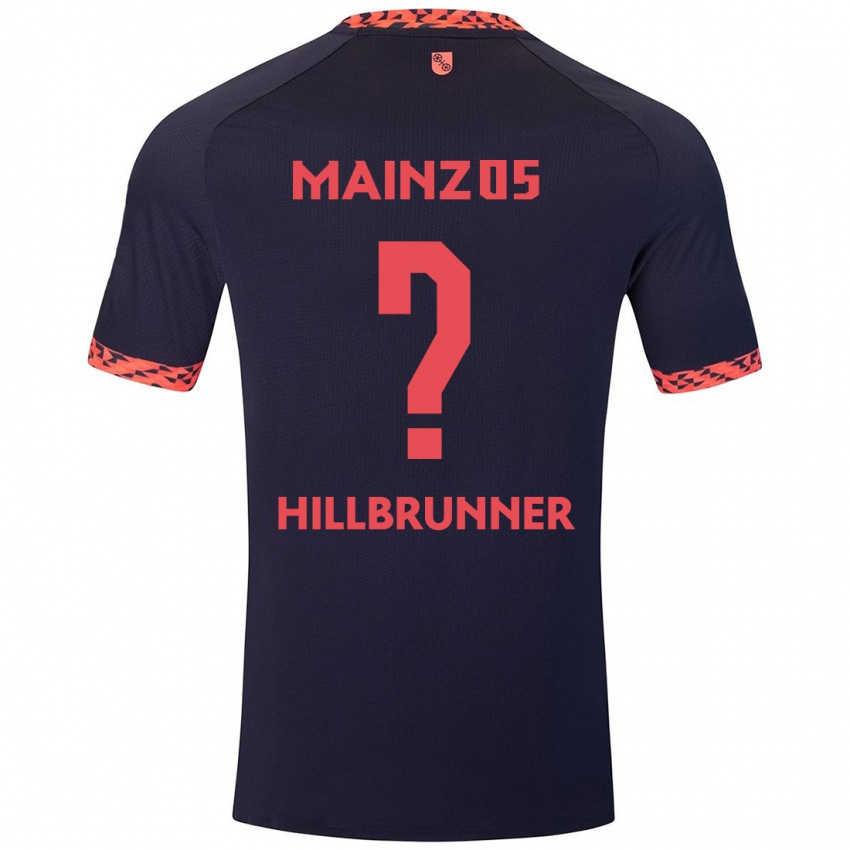 Mujer Camiseta Fynn Hillbrunner #0 Azul Coral Rojo 2ª Equipación 2024/25 La Camisa México