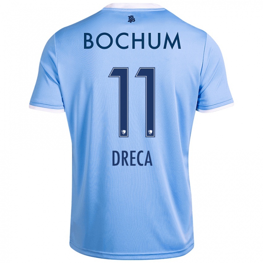 Mujer Camiseta Benjamin Dreca #11 Azul Cielo 2ª Equipación 2024/25 La Camisa México