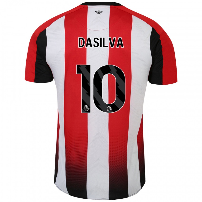 Niño Camiseta Josh Dasilva #10 Rojo Blanco 1ª Equipación 2024/25 La Camisa México