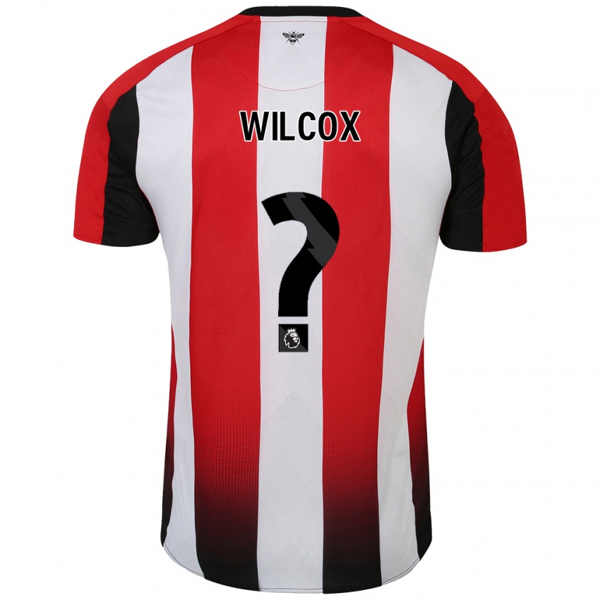 Niño Camiseta Max Wilcox #0 Rojo Blanco 1ª Equipación 2024/25 La Camisa México