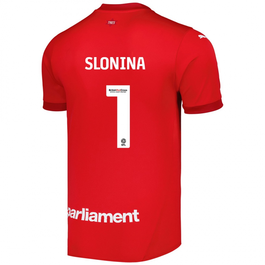 Niño Camiseta Gabriel Slonina #1 Rojo 1ª Equipación 2024/25 La Camisa México