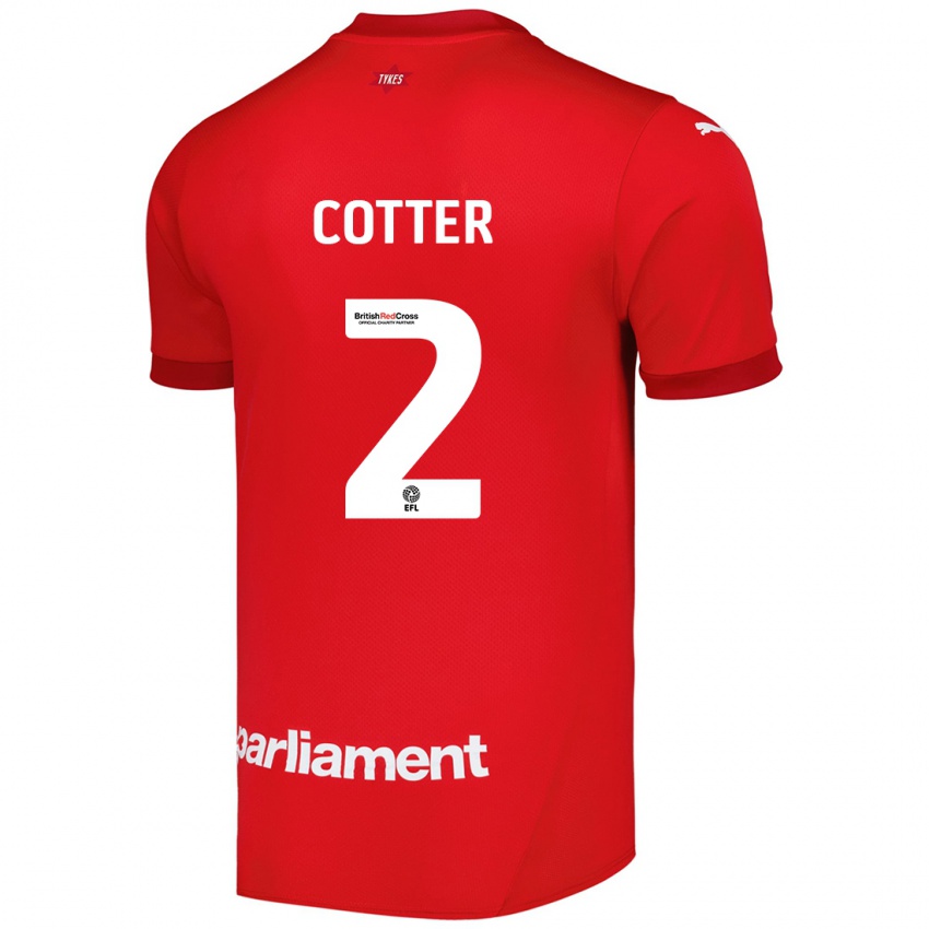 Niño Camiseta Barry Cotter #2 Rojo 1ª Equipación 2024/25 La Camisa México