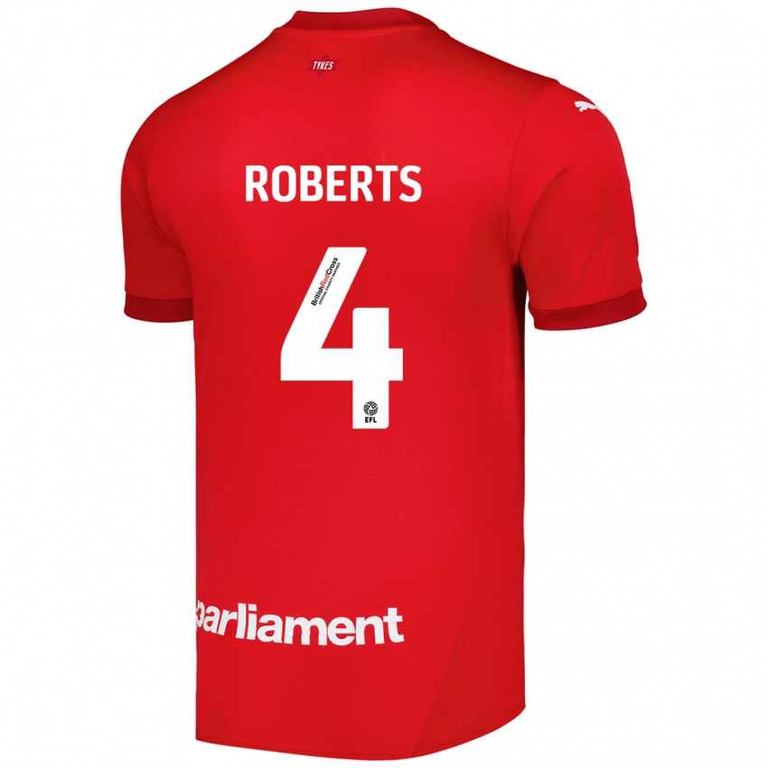 Niño Camiseta Marc Roberts #4 Rojo 1ª Equipación 2024/25 La Camisa México