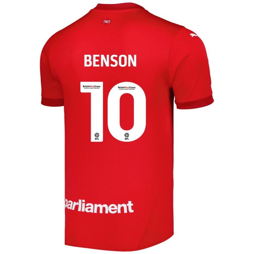 Niño Camiseta Josh Benson #10 Rojo 1ª Equipación 2024/25 La Camisa México