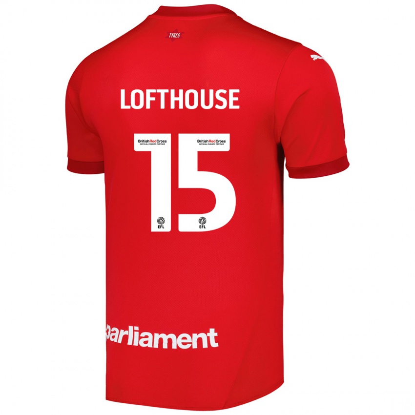 Niño Camiseta Kyran Lofthouse #15 Rojo 1ª Equipación 2024/25 La Camisa México