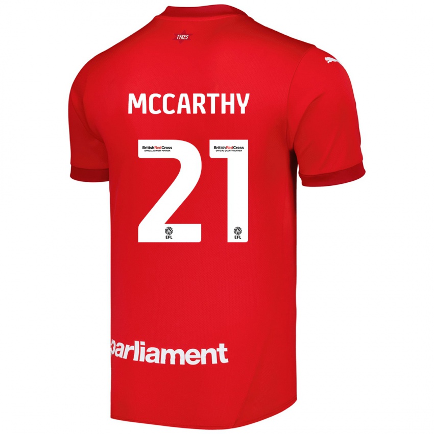 Niño Camiseta Conor Mccarthy #21 Rojo 1ª Equipación 2024/25 La Camisa México