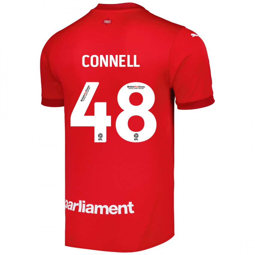 Niño Camiseta Luca Connell #48 Rojo 1ª Equipación 2024/25 La Camisa México