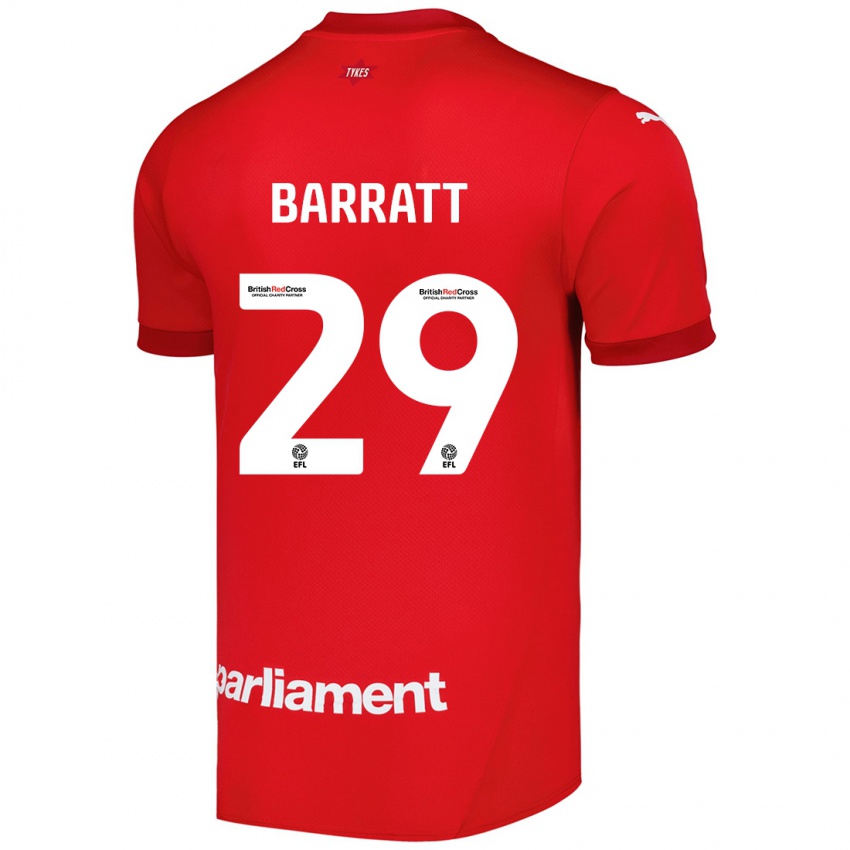 Niño Camiseta Connor Barratt #29 Rojo 1ª Equipación 2024/25 La Camisa México