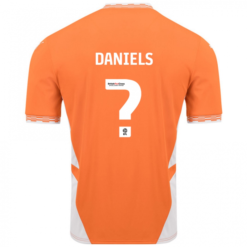 Niño Camiseta Jake Daniels #0 Naranja Blanco 1ª Equipación 2024/25 La Camisa México