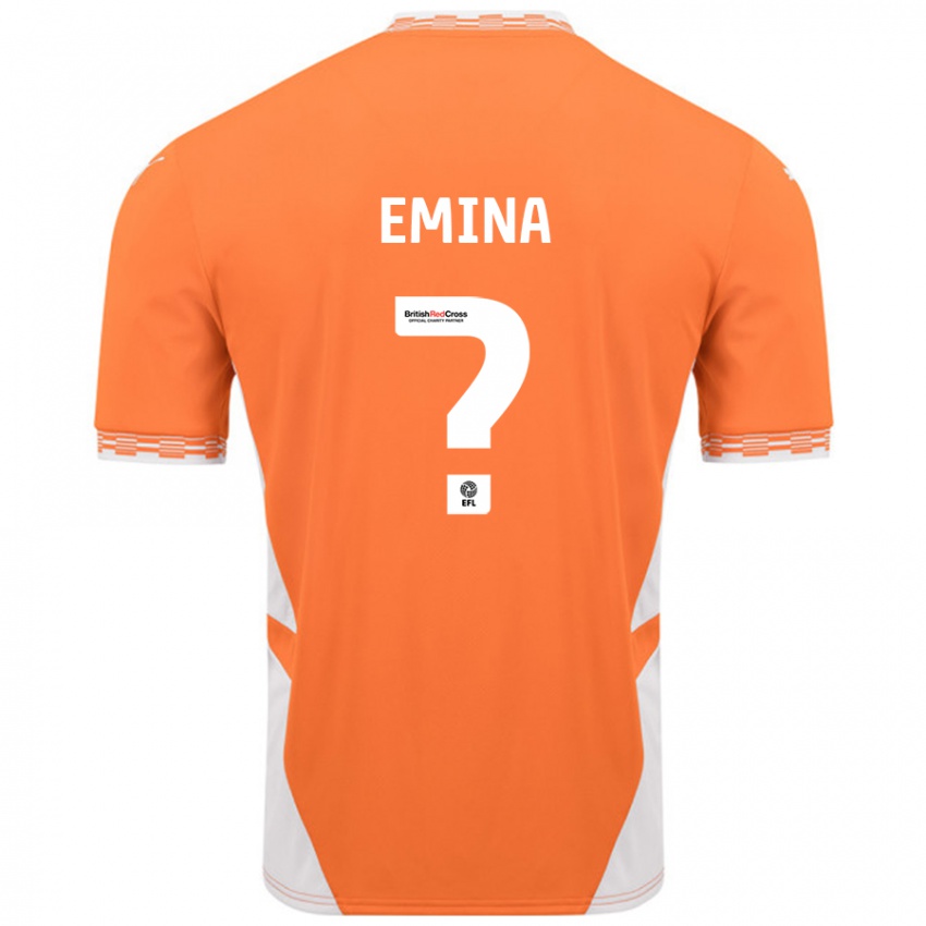 Niño Camiseta Ezra Emina #0 Naranja Blanco 1ª Equipación 2024/25 La Camisa México