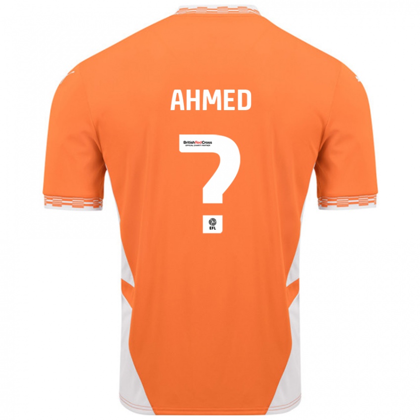 Niño Camiseta Jibran Ahmed #0 Naranja Blanco 1ª Equipación 2024/25 La Camisa México