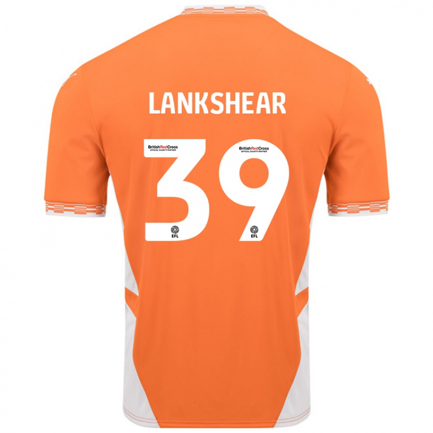 Niño Camiseta Alex Lankshear #39 Naranja Blanco 1ª Equipación 2024/25 La Camisa México