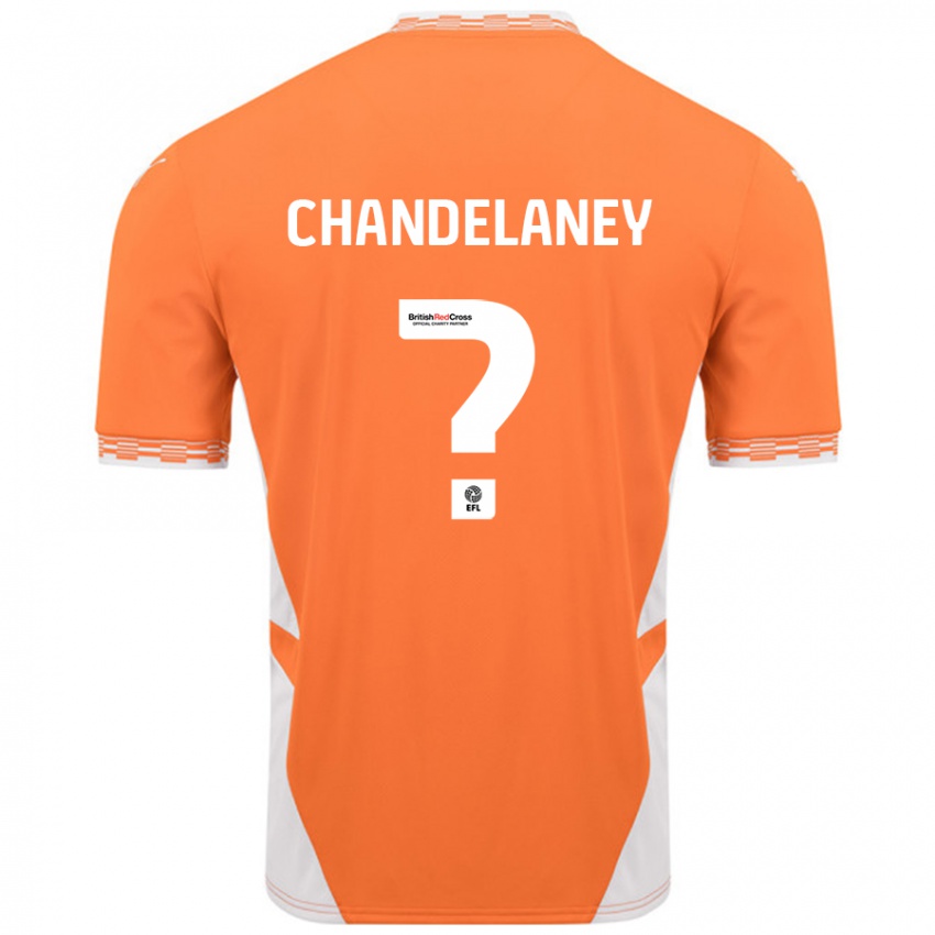 Niño Camiseta Yulan Chandelaney #0 Naranja Blanco 1ª Equipación 2024/25 La Camisa México