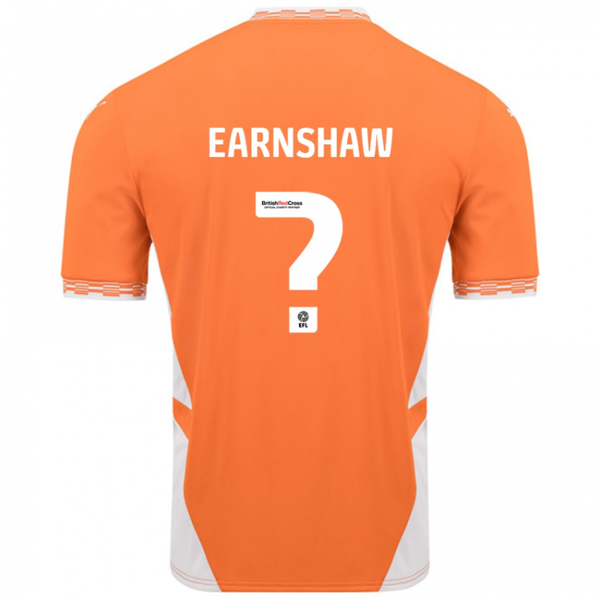 Niño Camiseta Alice Earnshaw #0 Naranja Blanco 1ª Equipación 2024/25 La Camisa México