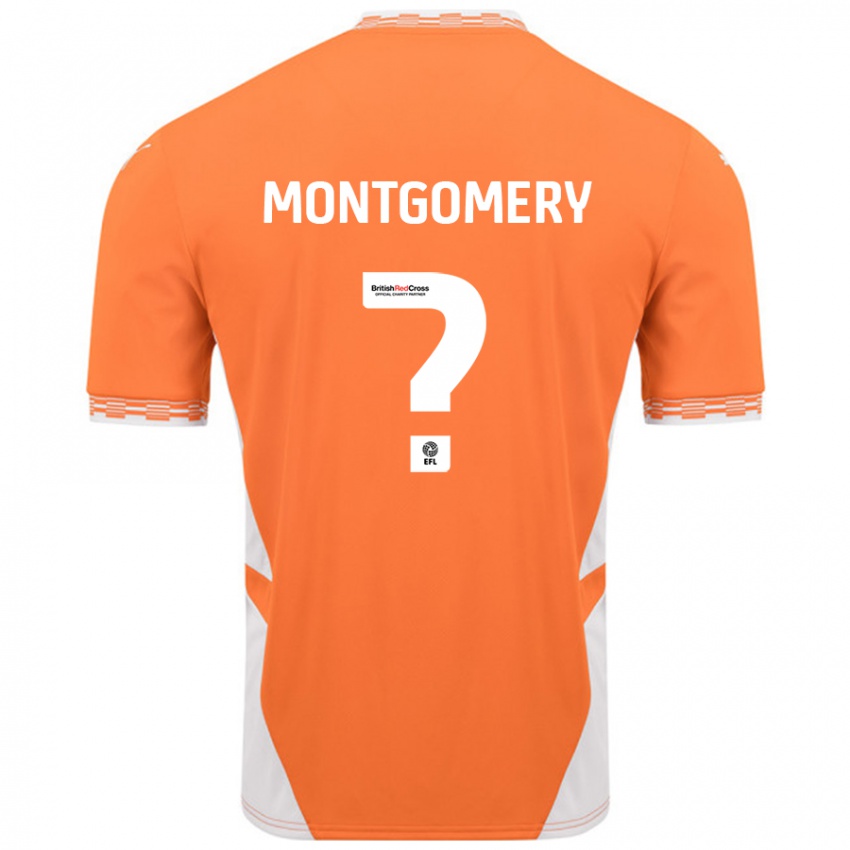 Niño Camiseta Aleysha Montgomery #0 Naranja Blanco 1ª Equipación 2024/25 La Camisa México