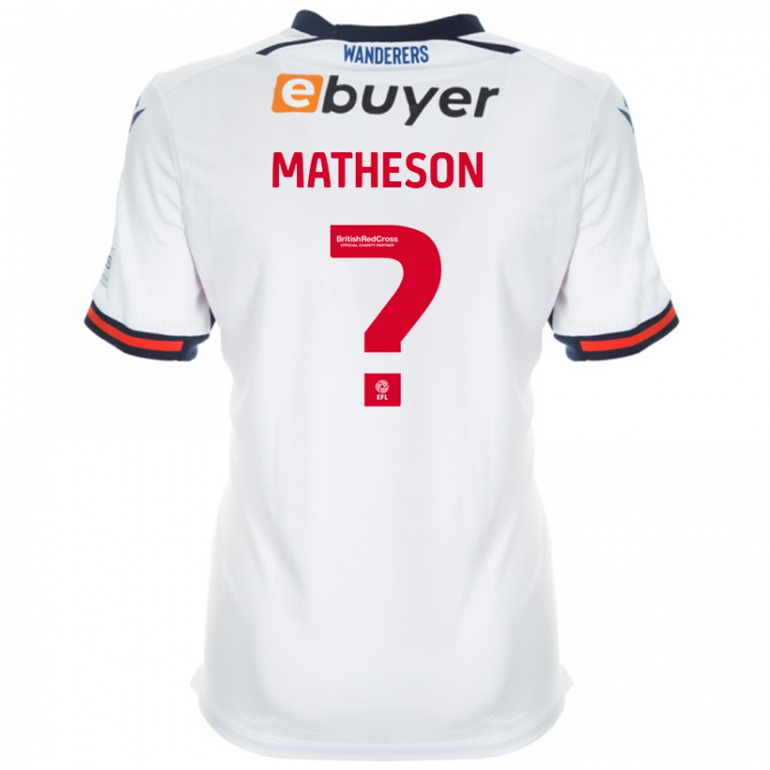 Niño Camiseta Luke Matheson #0 Blanco 1ª Equipación 2024/25 La Camisa México