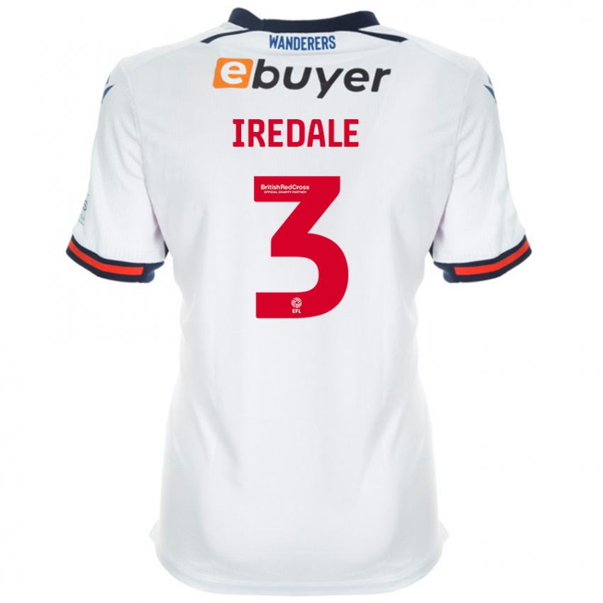 Niño Camiseta Jack Iredale #3 Blanco 1ª Equipación 2024/25 La Camisa México