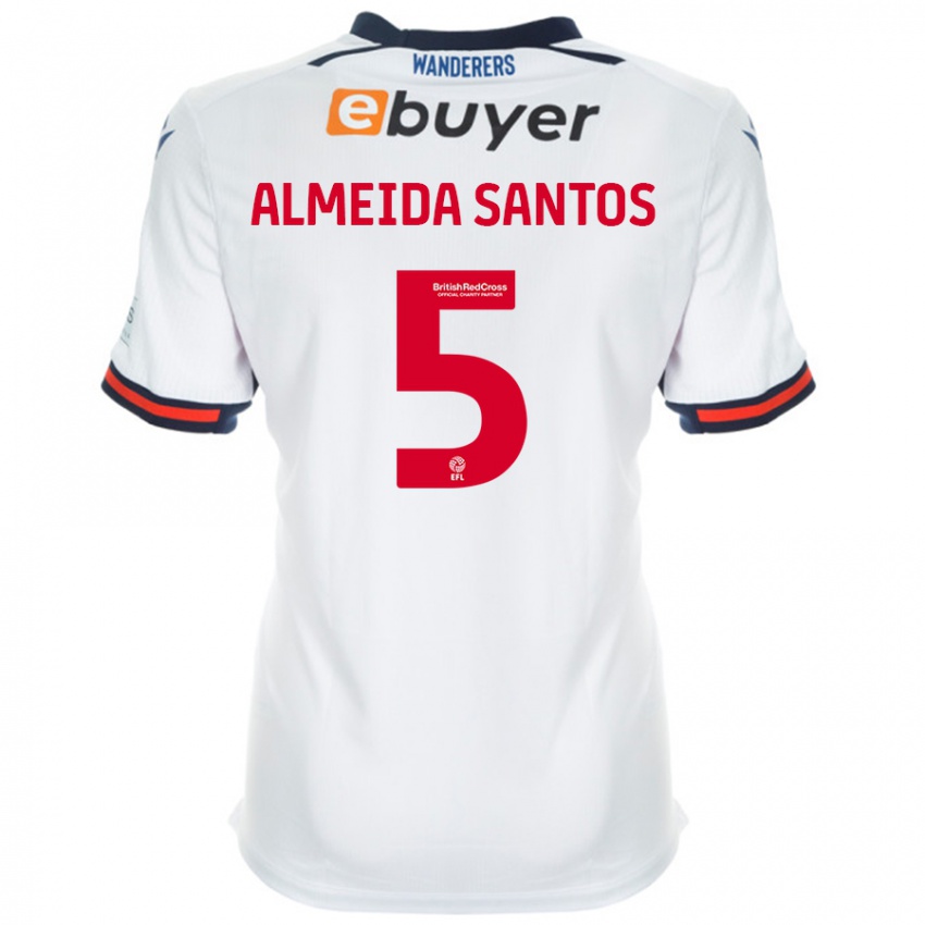 Niño Camiseta Ricardo Santos #5 Blanco 1ª Equipación 2024/25 La Camisa México