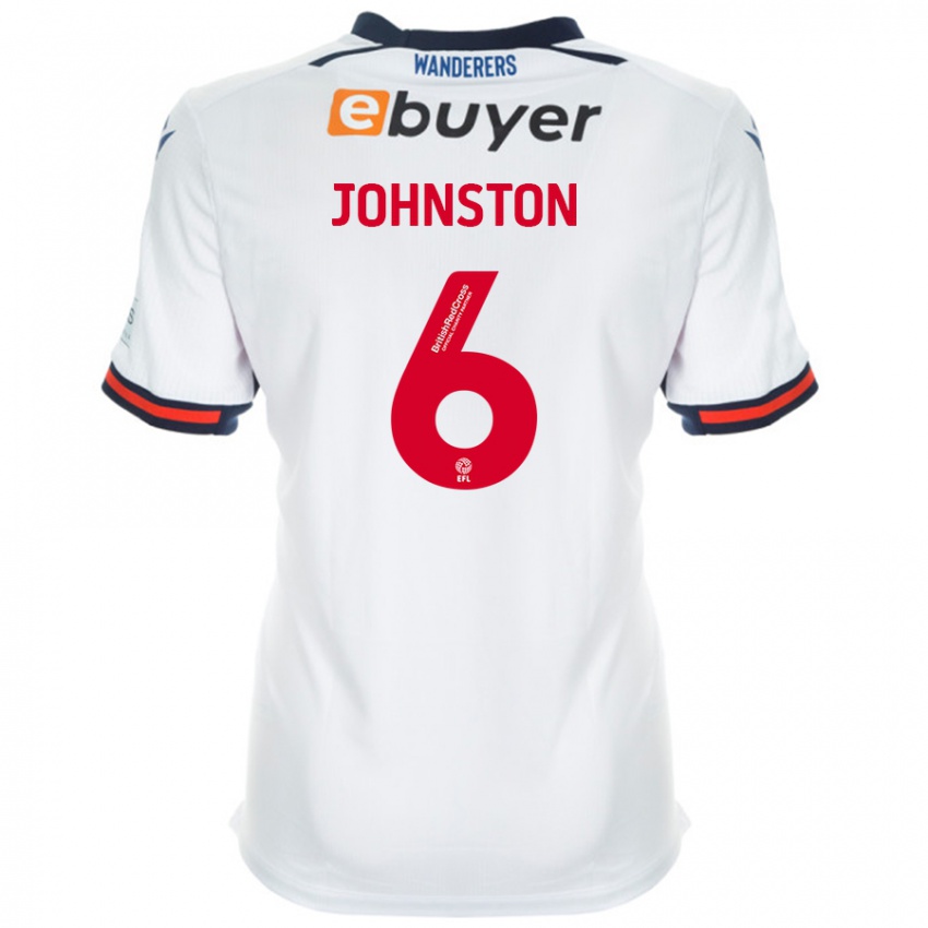 Niño Camiseta George Johnston #6 Blanco 1ª Equipación 2024/25 La Camisa México