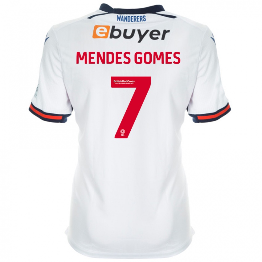 Niño Camiseta Carlos Mendes #7 Blanco 1ª Equipación 2024/25 La Camisa México