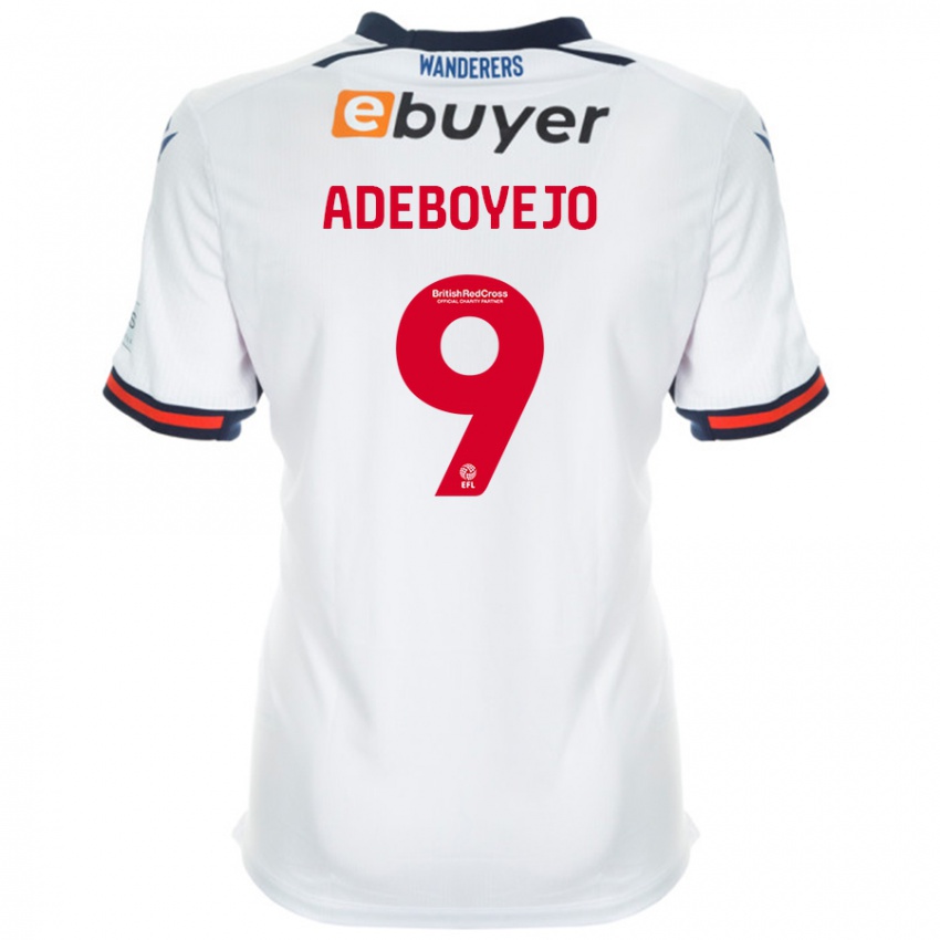 Niño Camiseta Victor Adeboyejo #9 Blanco 1ª Equipación 2024/25 La Camisa México