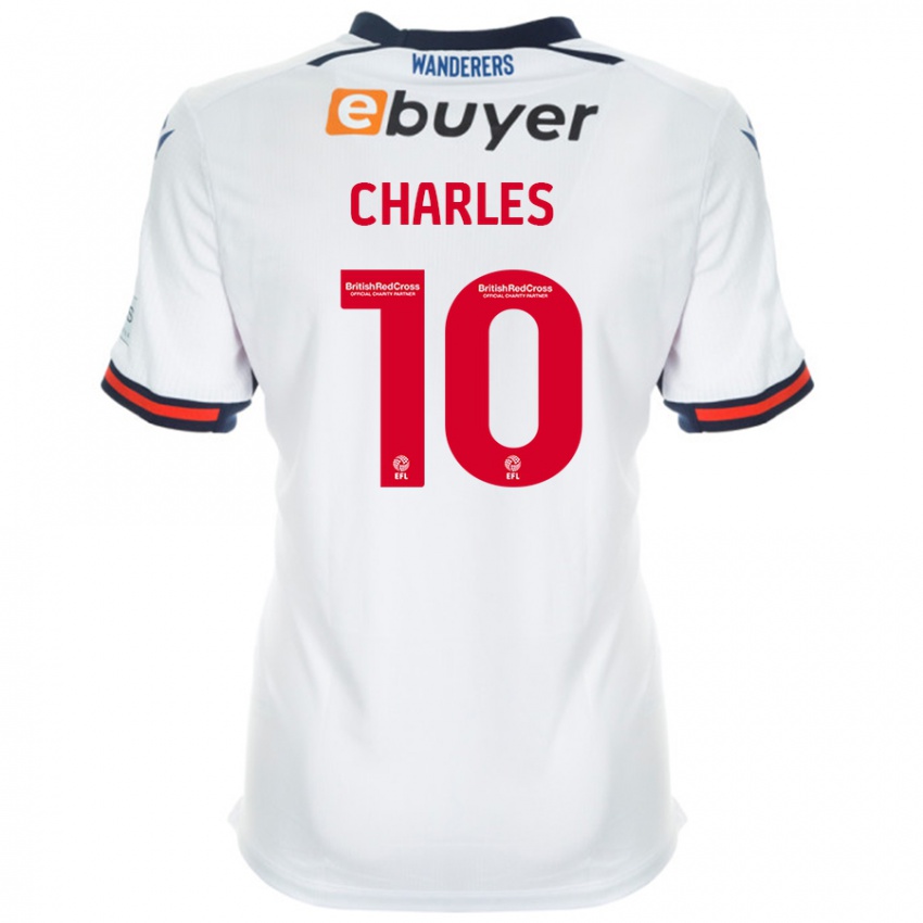 Niño Camiseta Dion Charles #10 Blanco 1ª Equipación 2024/25 La Camisa México