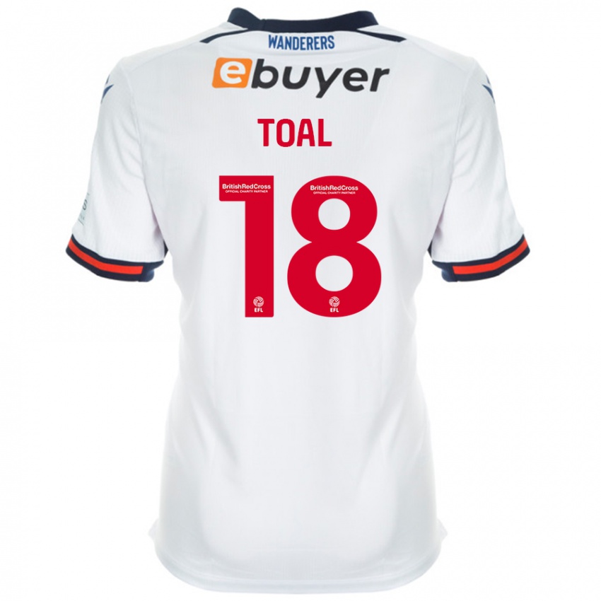 Niño Camiseta Eoin Toal #18 Blanco 1ª Equipación 2024/25 La Camisa México