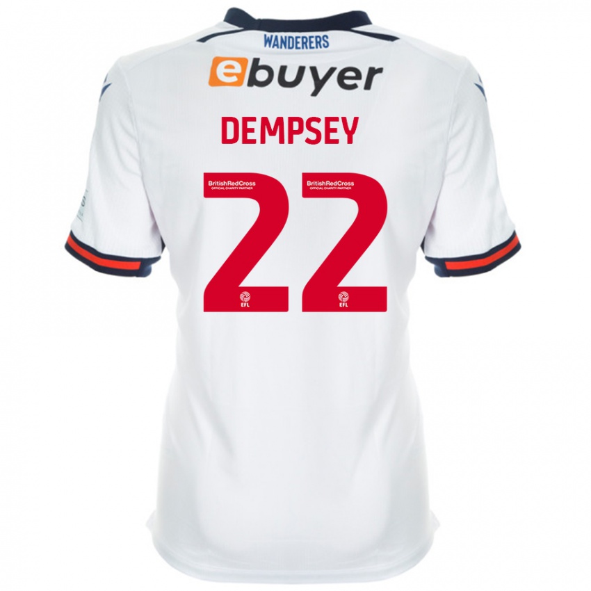 Niño Camiseta Kyle Dempsey #22 Blanco 1ª Equipación 2024/25 La Camisa México