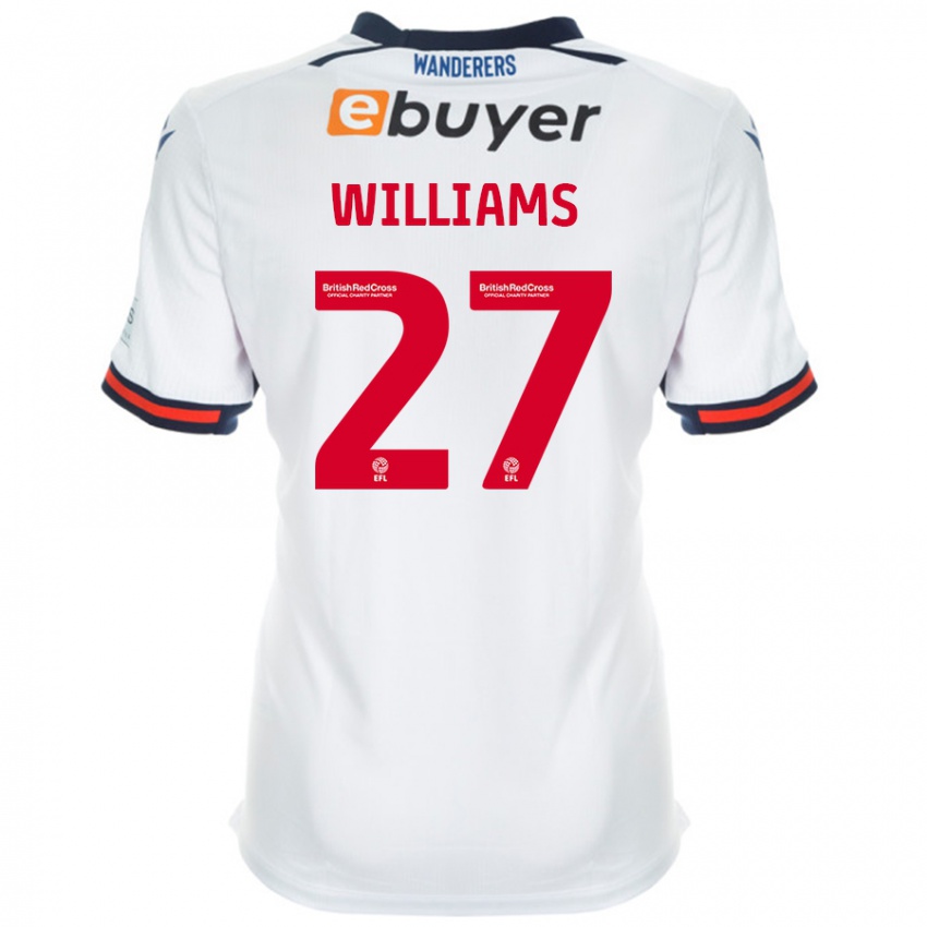 Niño Camiseta Randell Williams #27 Blanco 1ª Equipación 2024/25 La Camisa México