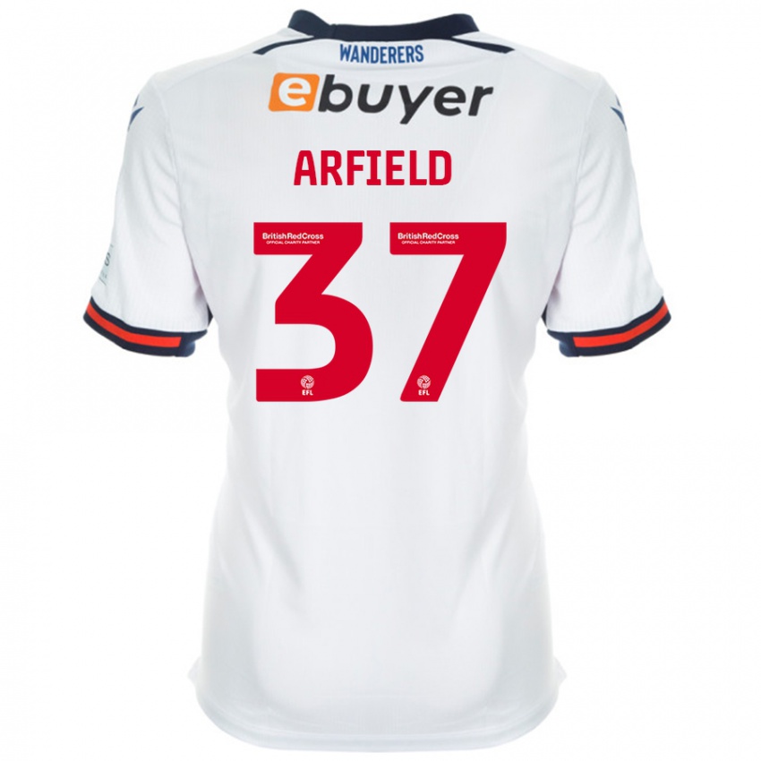 Niño Camiseta Scott Arfield #37 Blanco 1ª Equipación 2024/25 La Camisa México