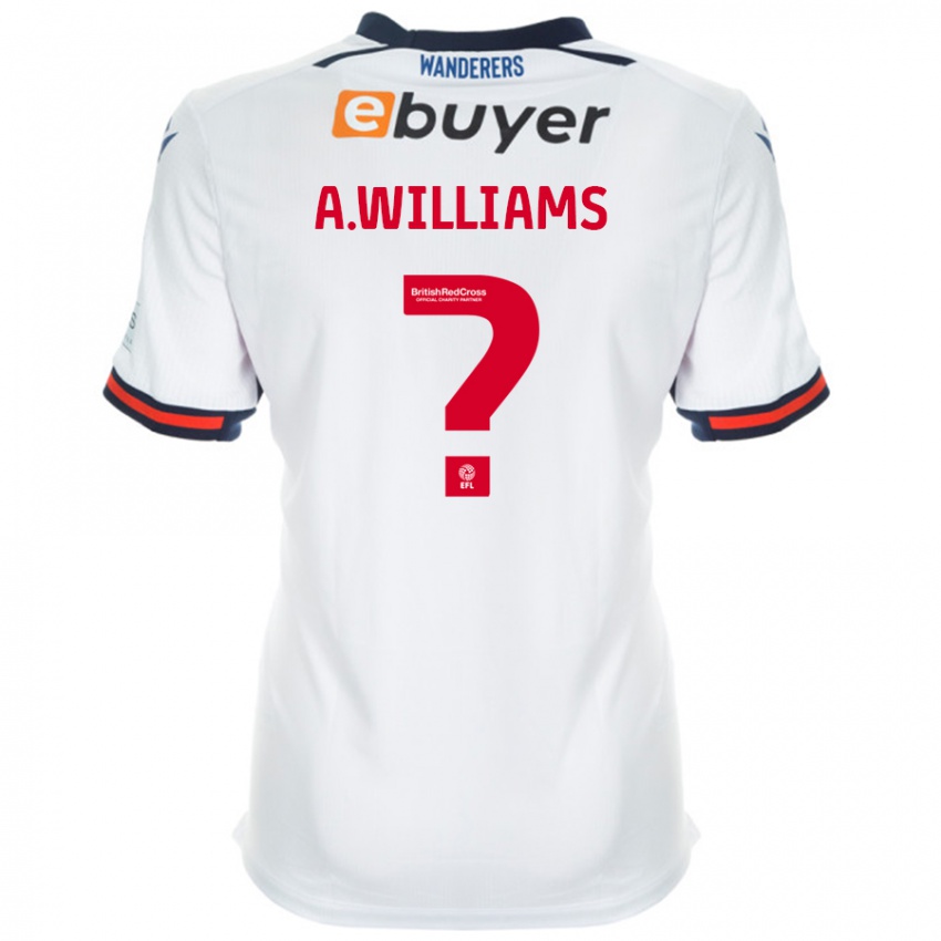 Niño Camiseta Alexsis Williams #0 Blanco 1ª Equipación 2024/25 La Camisa México