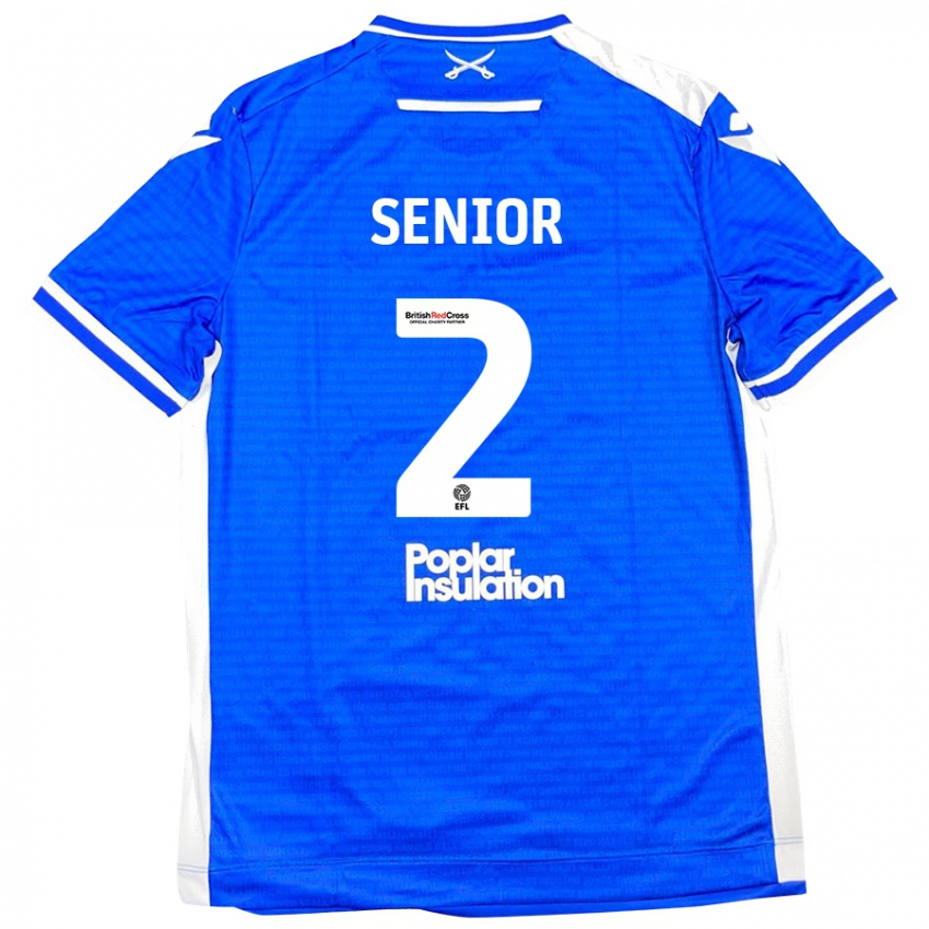 Niño Camiseta Joel Senior #2 Azul Blanco 1ª Equipación 2024/25 La Camisa México