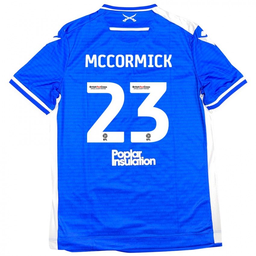 Niño Camiseta Luke Mccormick #23 Azul Blanco 1ª Equipación 2024/25 La Camisa México