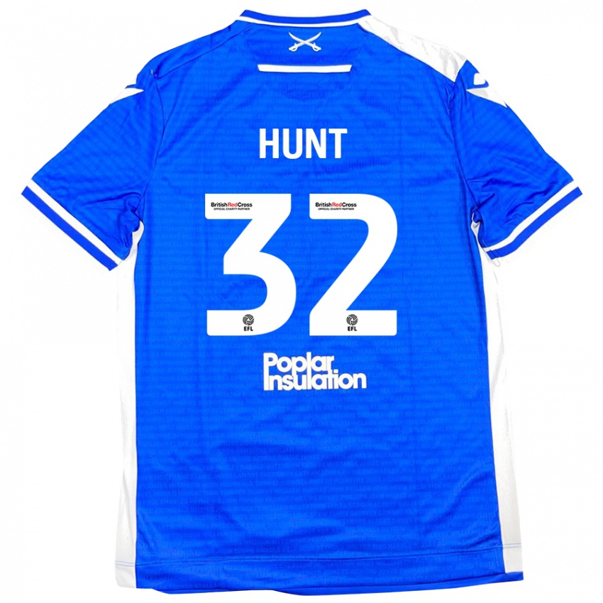 Niño Camiseta Jack Hunt #32 Azul Blanco 1ª Equipación 2024/25 La Camisa México