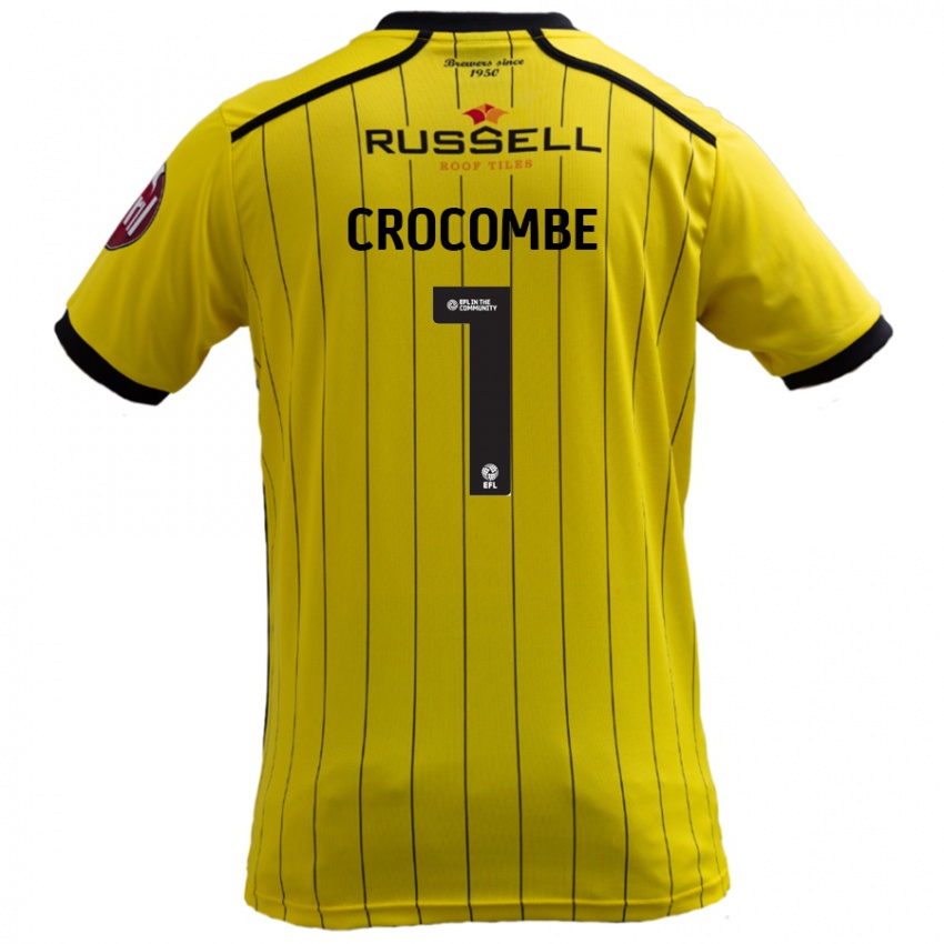 Niño Camiseta Max Crocombe #1 Amarillo 1ª Equipación 2024/25 La Camisa México