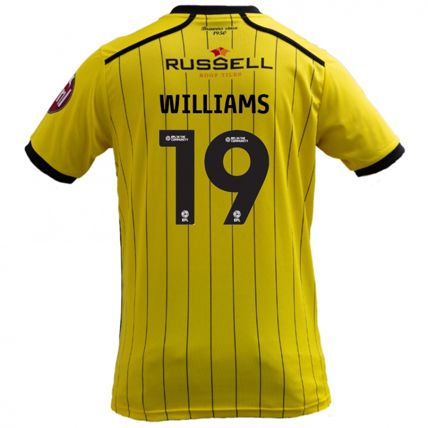 Niño Camiseta Dylan Williams #19 Amarillo 1ª Equipación 2024/25 La Camisa México