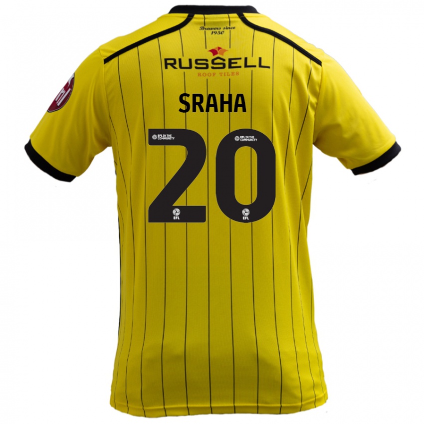 Niño Camiseta Jason Sraha #20 Amarillo 1ª Equipación 2024/25 La Camisa México