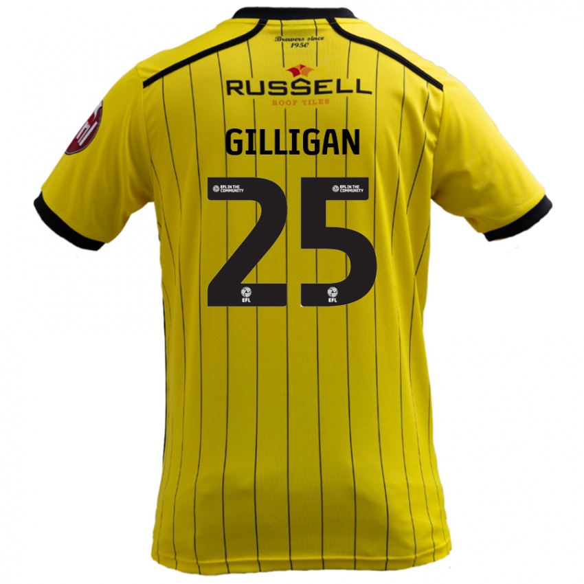 Niño Camiseta Ciaran Gilligan #25 Amarillo 1ª Equipación 2024/25 La Camisa México