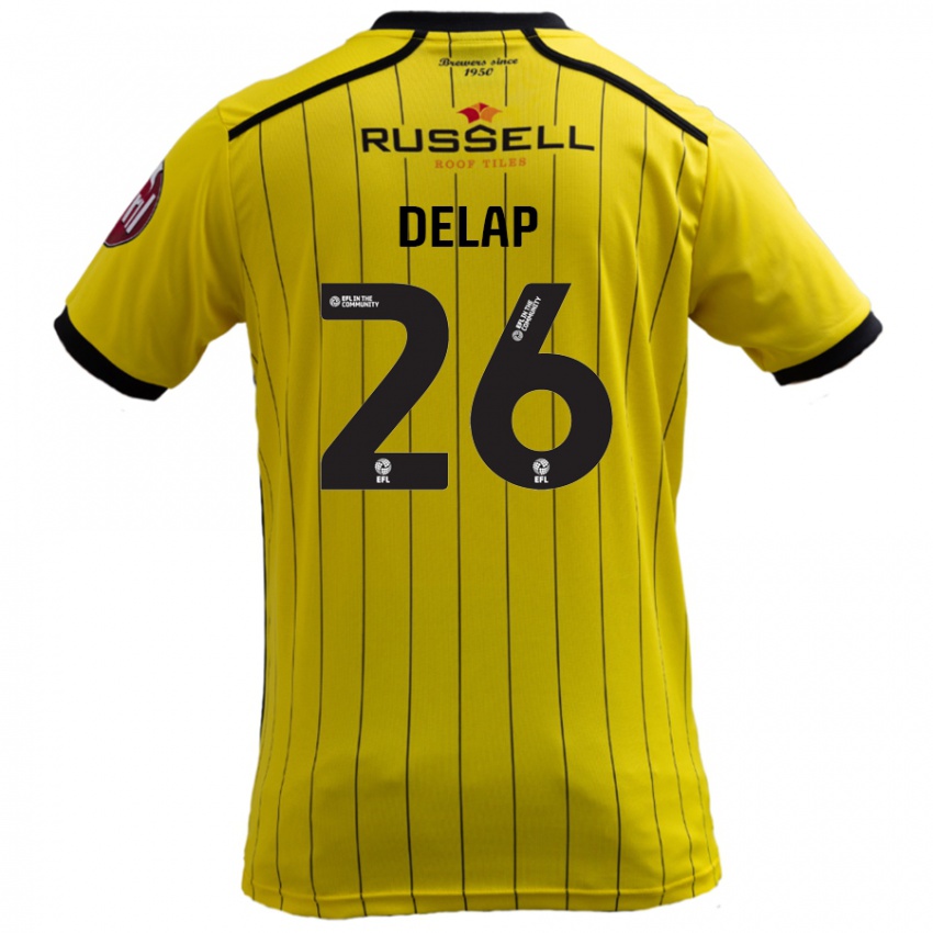 Niño Camiseta Finn Delap #26 Amarillo 1ª Equipación 2024/25 La Camisa México