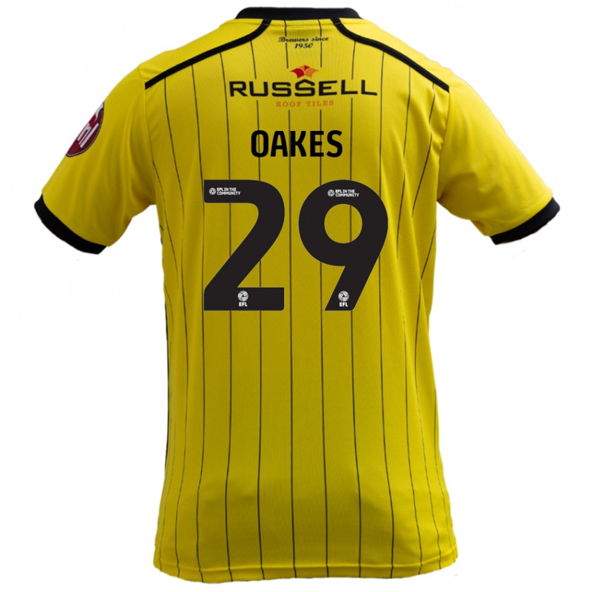 Niño Camiseta Toby Oakes #29 Amarillo 1ª Equipación 2024/25 La Camisa México