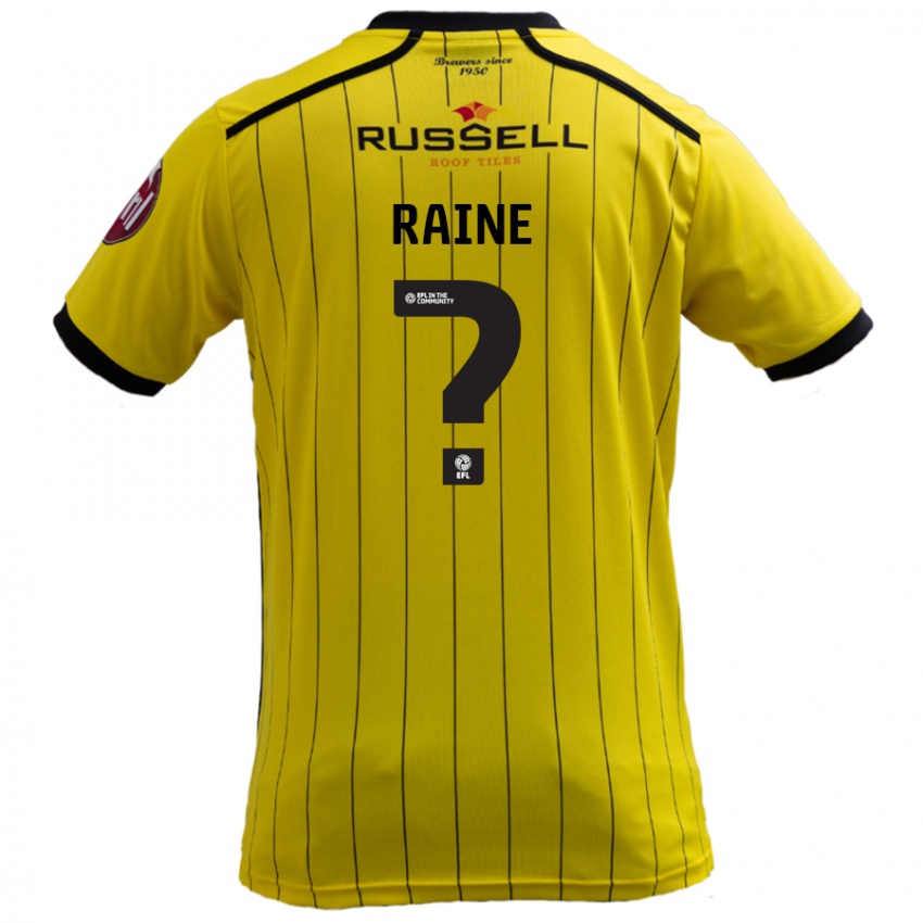 Niño Camiseta Max Raine #0 Amarillo 1ª Equipación 2024/25 La Camisa México