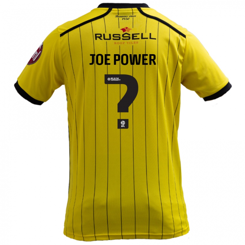 Niño Camiseta John Joe Power #0 Amarillo 1ª Equipación 2024/25 La Camisa México