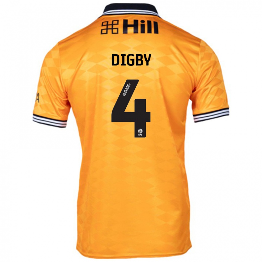 Niño Camiseta Paul Digby #4 Naranja 1ª Equipación 2024/25 La Camisa México