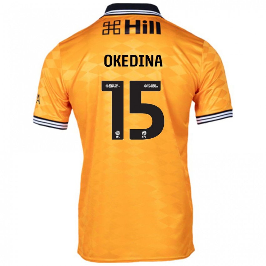 Niño Camiseta Jubril Okedina #15 Naranja 1ª Equipación 2024/25 La Camisa México