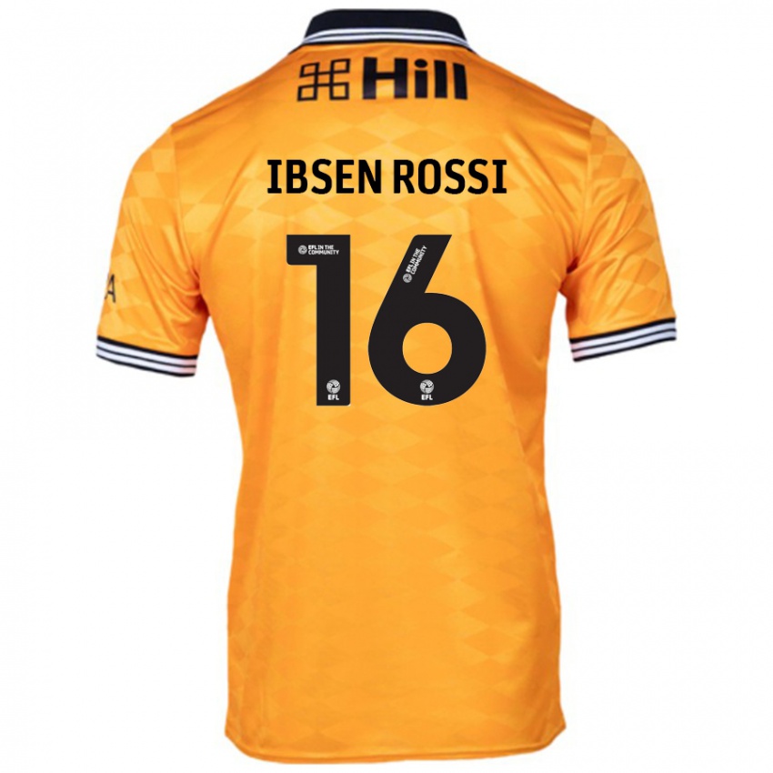 Niño Camiseta Zeno Ibsen Rossi #16 Naranja 1ª Equipación 2024/25 La Camisa México