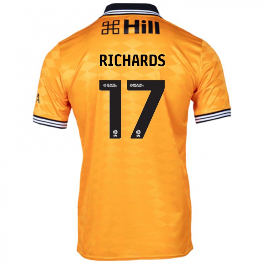 Niño Camiseta Taylor Richards #17 Naranja 1ª Equipación 2024/25 La Camisa México